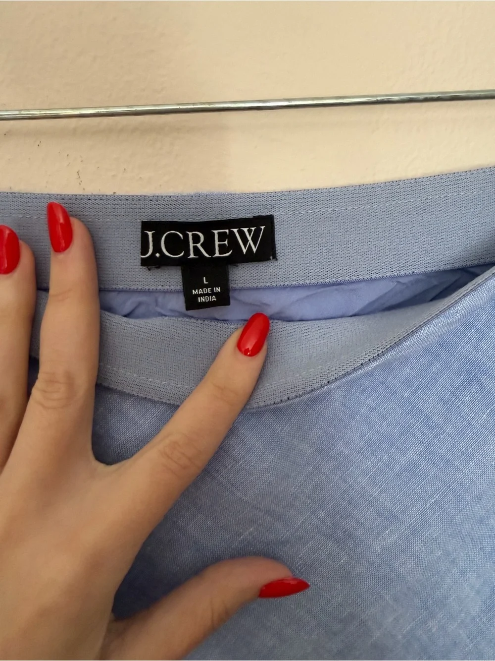 Jcrew Linen Midi Skirt